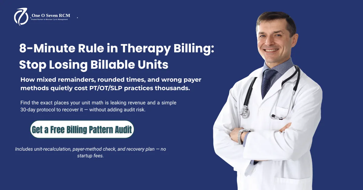 8-Minute Rule in Therapy Billing: Why Your Practice Keeps Losing Units (And How to Fix It)