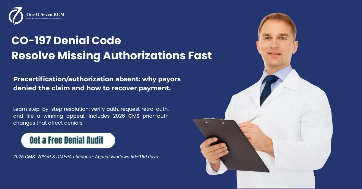 what is the cpt code for vitamin b12 injection G0463 Billing Guide Hospitals and Clinics CO-197 Denial Code: The Complete