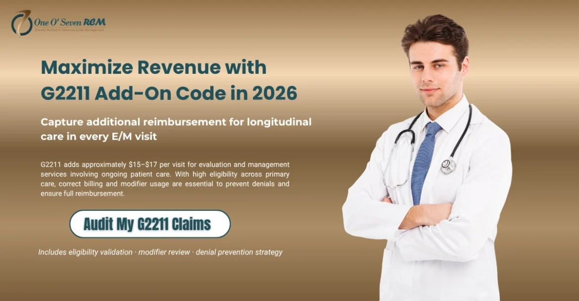 g2211 cpt code billing guide maximize em revenue add on code medicare 2026 longitudinal care