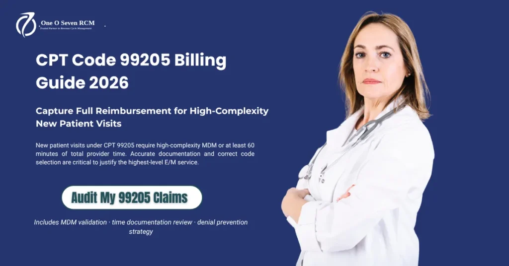 CPT Code 99205: Complete Guide to Reimbursement, Time, Documentation & Billing (2026 Updated)