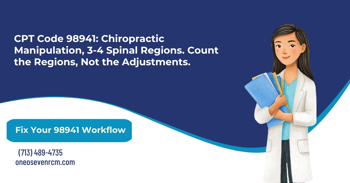 CPT Code 98941: Chiropractic Billing and Medicare Rules